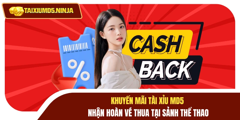 Khuyến Mãi Tài Xỉu MD5 2 Khuyến mãi Tài Xỉu MD5 nhận hoàn vé thua tại sảnh thể thao