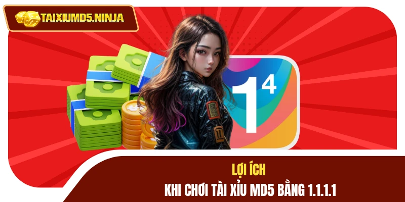 Lợi ích khi chơi tài xỉu MD5 bằng 1.1.1.1